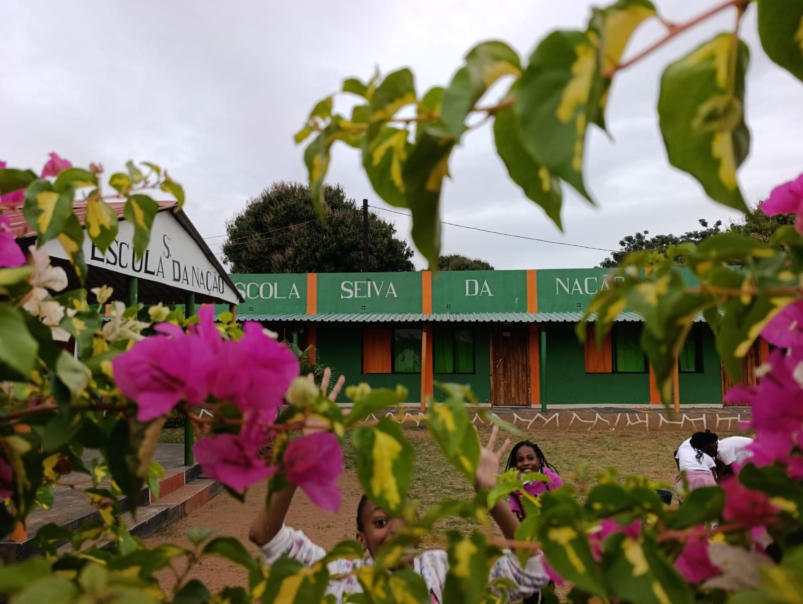 O campo de jogos, pronto para mais uma partida.
